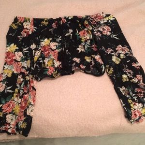 Floral crop top- SMALL